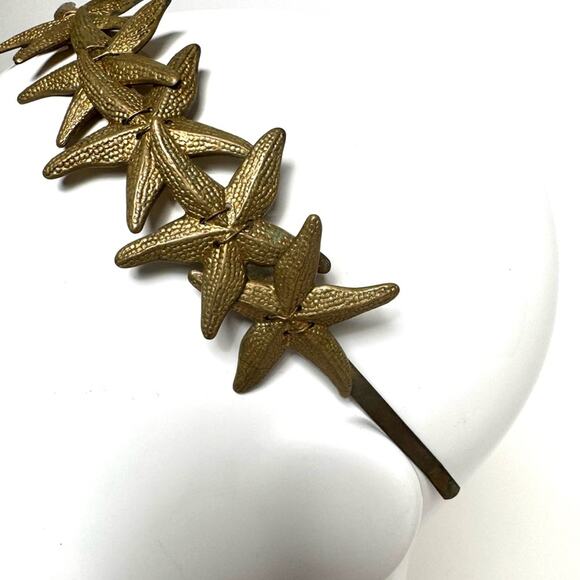 Eugenia Kim RARE HAND CAST bronze STARFISH headband bought at Henri Bendel, NYC main image 8